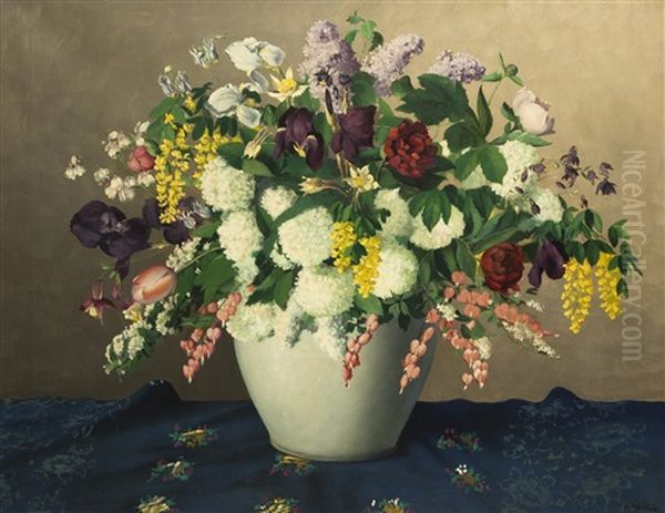 Blumenstraus Oil Painting by Frantisek Xaver Diblik