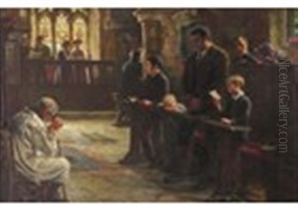 The Village Blacksmith Oil Painting by Margaret Isabel Dicksee