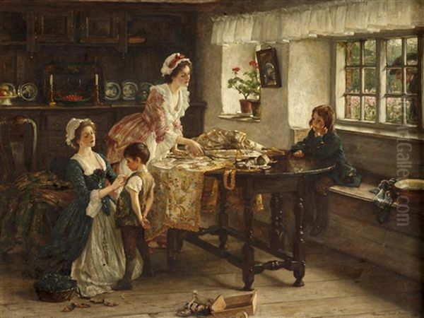 A Sacrifice Of Vanities Oil Painting by Margaret Isabel Dicksee