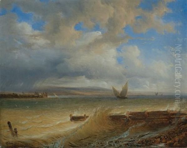 La Tempete (the Storm) Oil Painting by Francois Diday