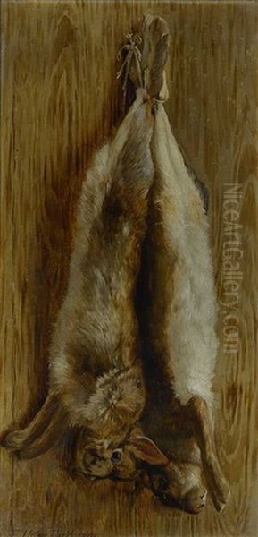 Rabbits Oil Painting by Arthur Vidal Diehl