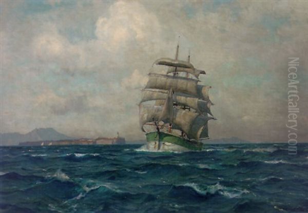 Off A Headland Oil Painting by Michael Zeno Diemer