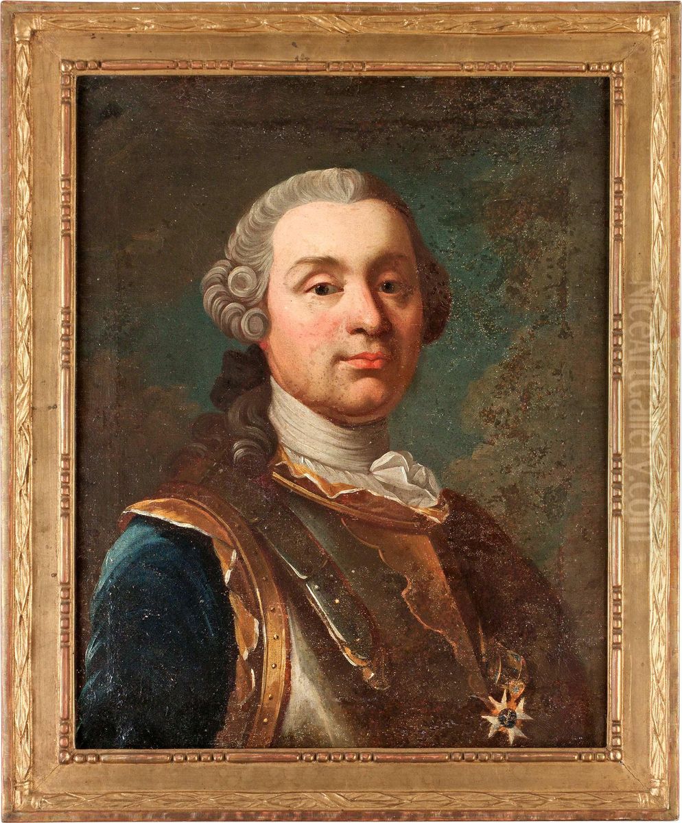 Augustin Ehrensvard Oil Painting by Olof Arenius