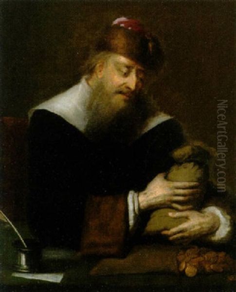 Der Geizige Oil Painting by Christian Wilhelm Ernst Dietrich