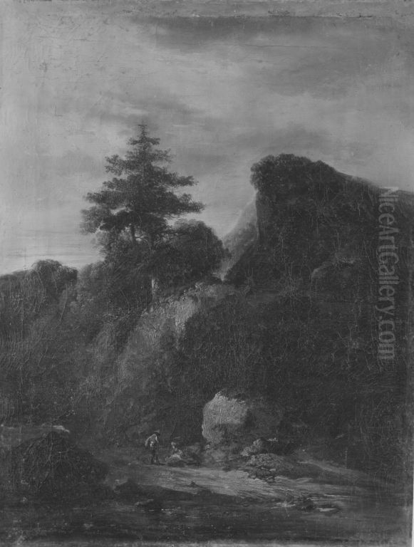 Gebirgslandschaft Oil Painting by Christian Wilhelm Ernst Dietrich