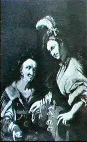 La Buona Ventura Oil Painting by Christian Wilhelm Ernst Dietrich