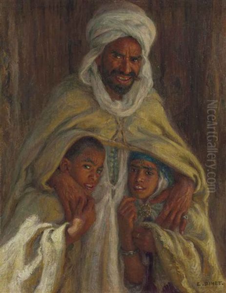 Sous Le Burnous Oil Painting by Alphonse Etienne Dinet