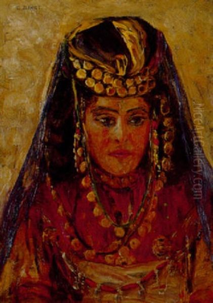 Ouled Nail Oil Painting by Alphonse Etienne Dinet