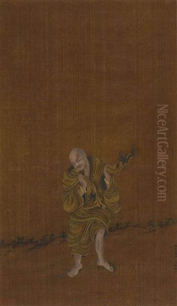 Arhat Oil Painting by Ding Yunpeng