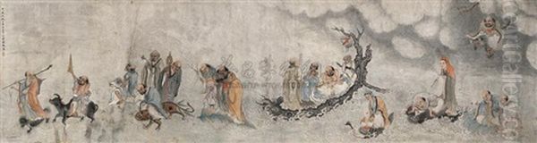 Character Oil Painting by Ding Yunpeng