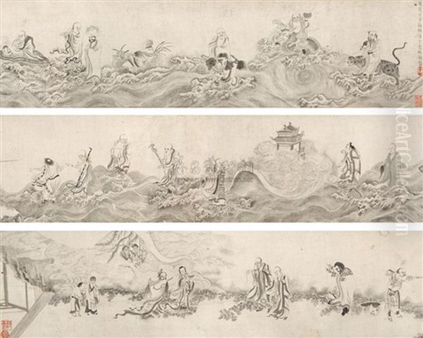 Character Oil Painting by Ding Yunpeng