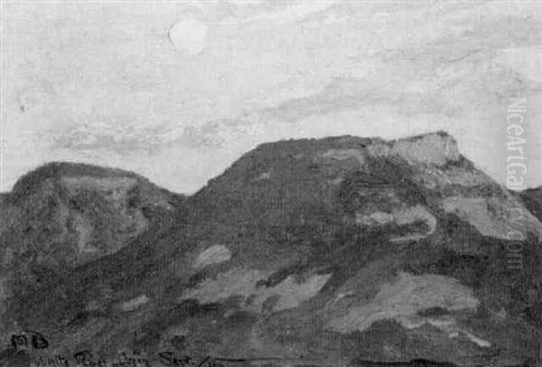 Mesa At White River, Arizona Oil Painting by Maynard Dixon