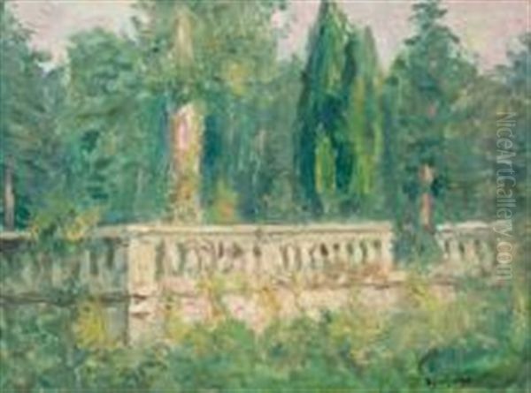 Vue De Parc Oil Painting by Basile Djordjadze