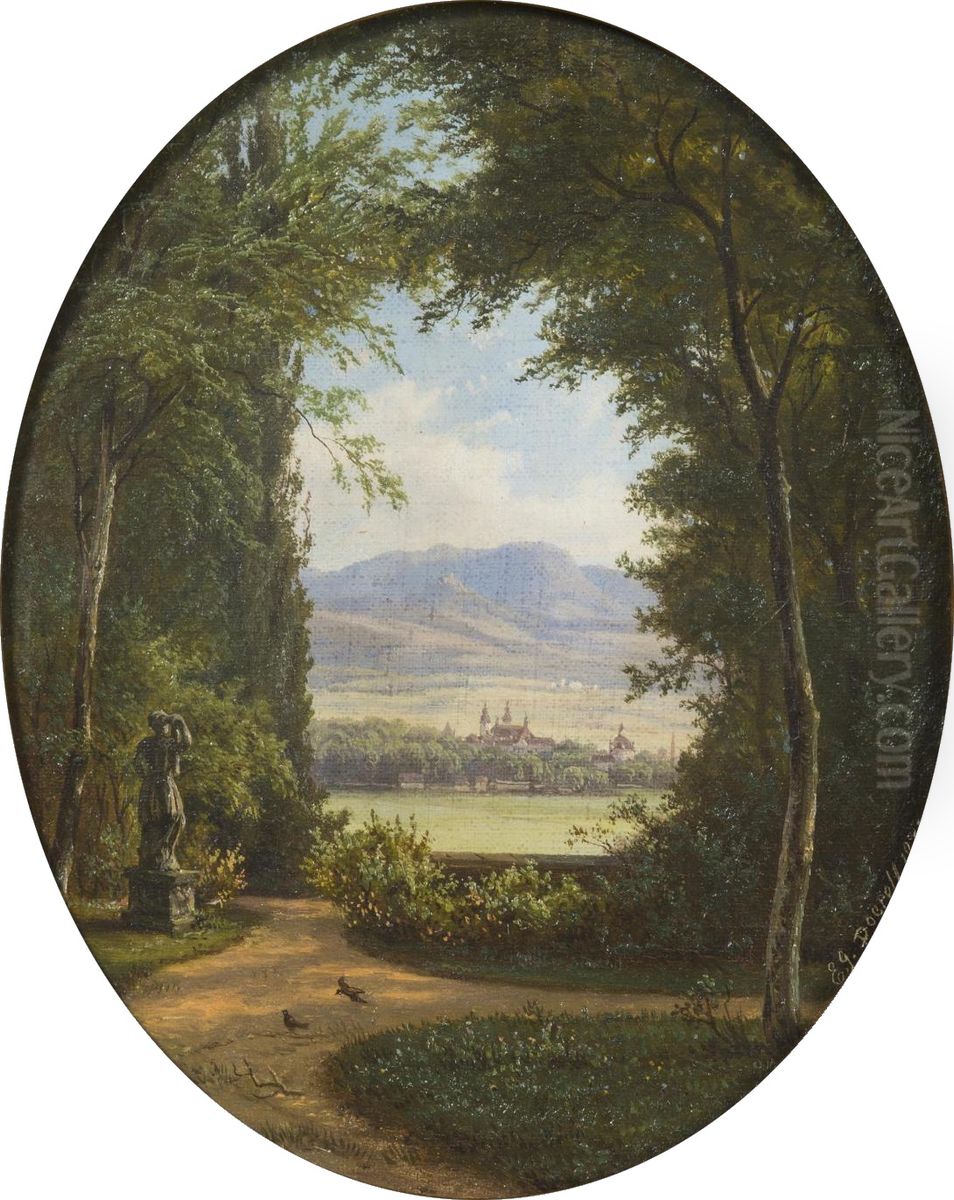 View Of Osek Oil Painting by Ernst Gustav Doerell