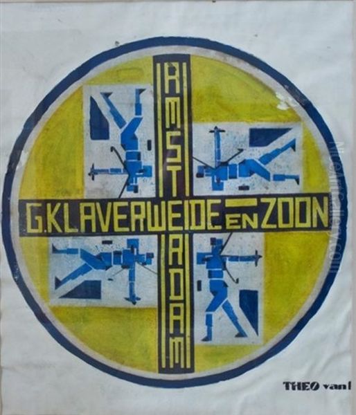 Queso Holandes Oil Painting by Theo van Doesburg