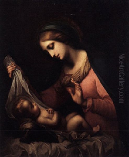 Madonna Del Velo Oil Painting by Carlo Dolci