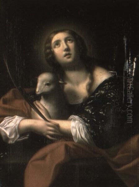 Saint Catherine Oil Painting by Carlo Dolci