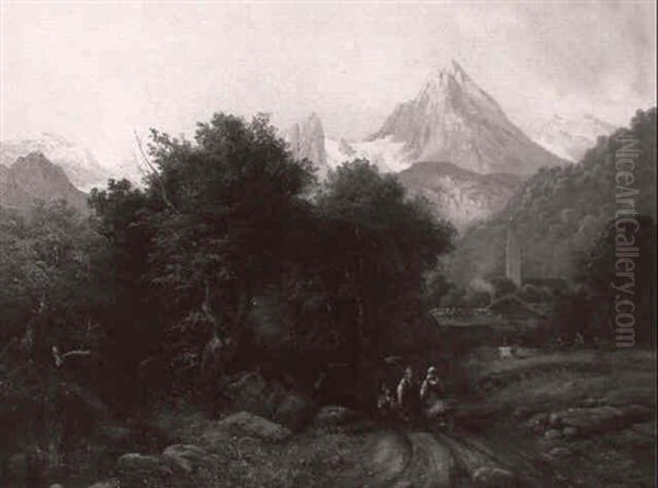 Heimkehr Von Der Heumahd Oil Painting by Anton Doll