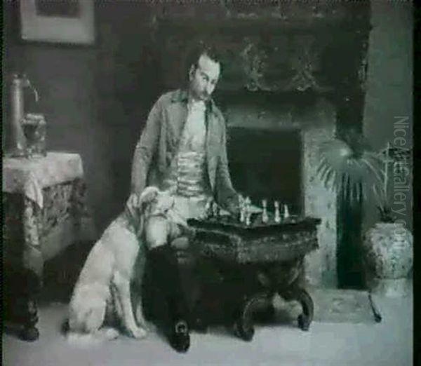 Mate Oil Painting by John Henry Dolph