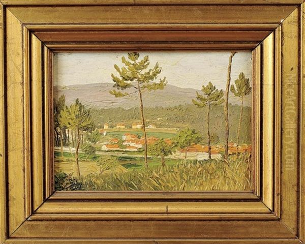 Paisagem Oil Painting by Jose Dominguez Alvarez