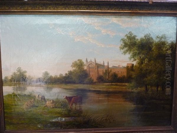 St. John's College, Cambridge Oil Painting by William Raymond Dommersen