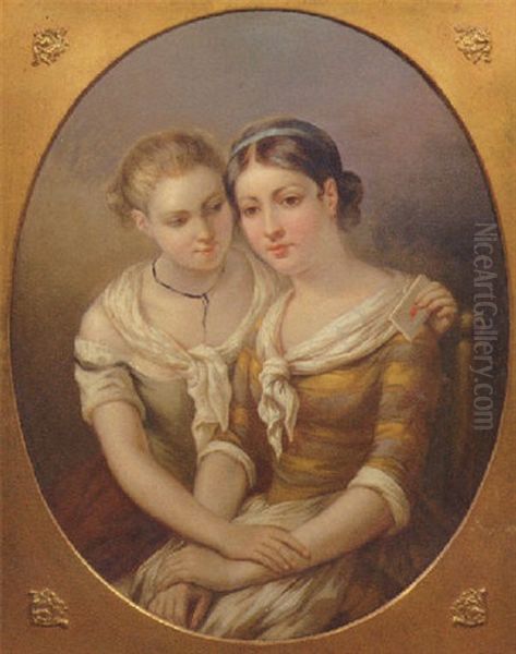 The Love Letter Oil Painting by Carl Domschke