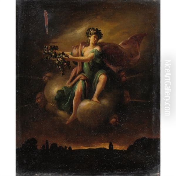 Aurora Oil Painting by Giovanni Andrea (il Mastelletta) Donducci