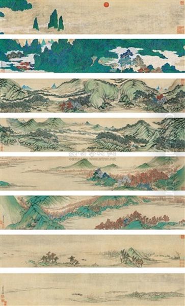 Landscape (4 Works) Oil Painting by Dong Bangda