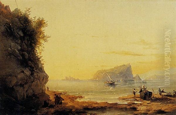 Nisida Oil Painting by Emilio Donnini