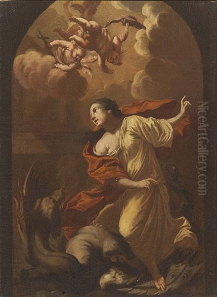 Santa Margherita Oil Painting by Michel Dorigny