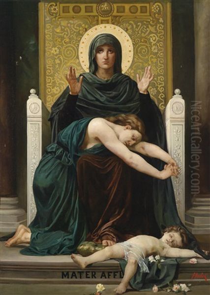 Mater Afflicta Oil Painting by Franz Bohumil Doubek