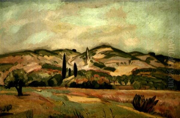 Paysage Oil Painting by Henri Doucet