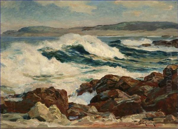 Monterey Peninsula Oil Painting by Paul Dougherty