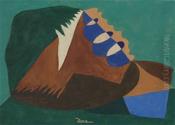 Departure From Three Points Oil Painting by Arthur Garfield Dove
