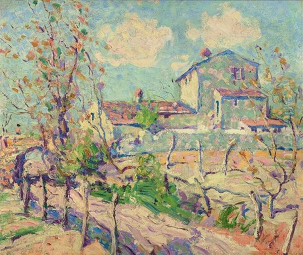 Landscape (cagnes-sur-mer, France) Oil Painting by Arthur Garfield Dove