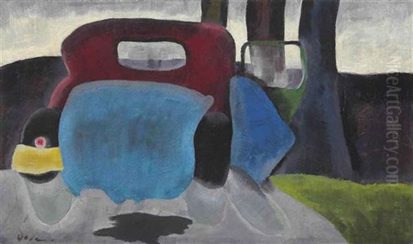 Car Oil Painting by Arthur Garfield Dove