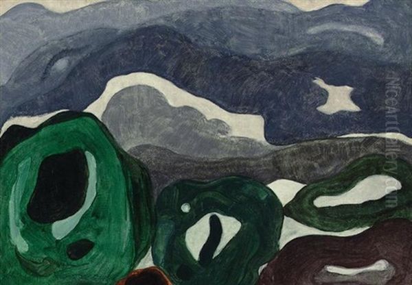 Windy Morning Oil Painting by Arthur Garfield Dove