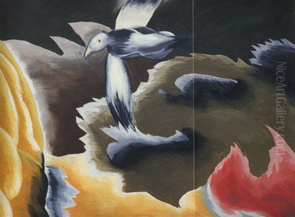 Seagull Oil Painting by Arthur Garfield Dove