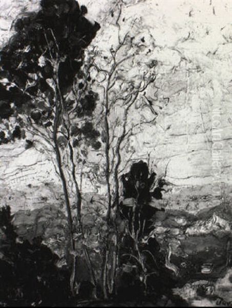 Trees Oil Painting by Arthur Garfield Dove