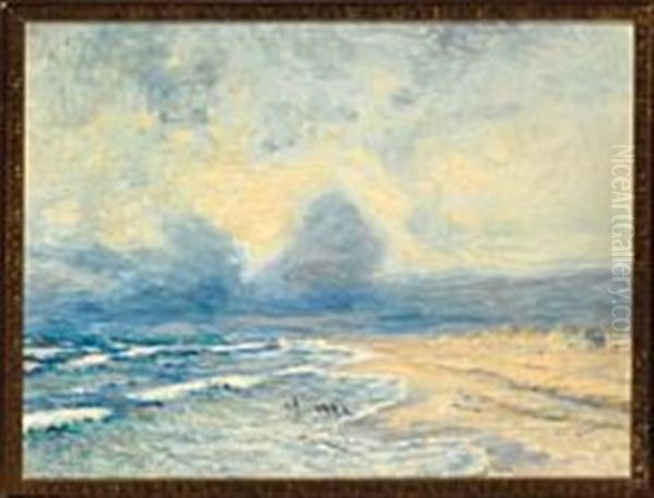 From Grenen Where Kattegat And Skagerak Meet Oil Painting by Holger Drachmann