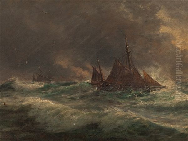 Skagerrak Oil Painting by Holger Drachmann