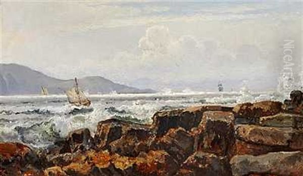 Indsejlingen Til Goteborg Oil Painting by Holger Drachmann