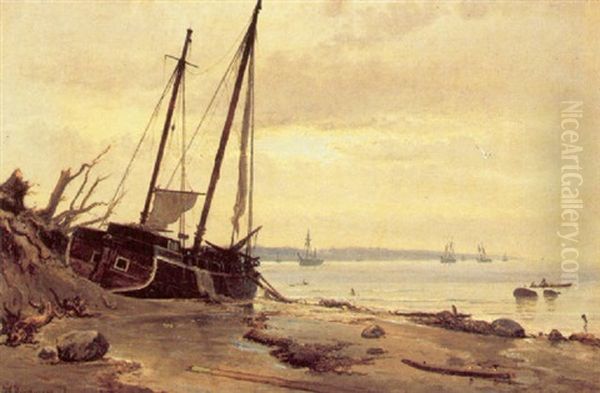 Parti Fra Nysted Oil Painting by Holger Drachmann