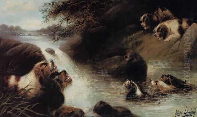 Signed Edwin Armfield (lower Right) Oil Painting by Edwin Armfield