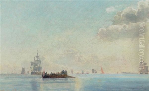 Ude Fra Rheden Oil Painting by Holger Drachmann