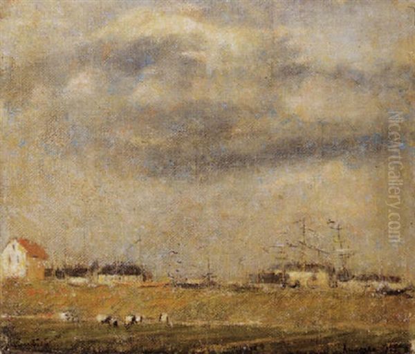 In Fiandra Oil Painting by Antonietta Grubicy de Dragon