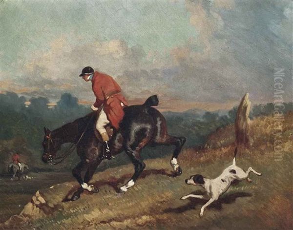 On The Scent Oil Painting by Alfred De Dreux