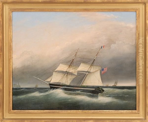 The Brig Prince De Joinville Oil Painting by Clement Drew
