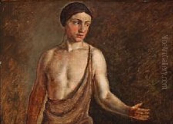 Figurstudie Oil Painting by Dankvart Dreyer