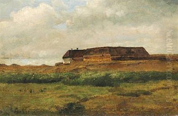 Jysk Landskab Oil Painting by Dankvart Dreyer